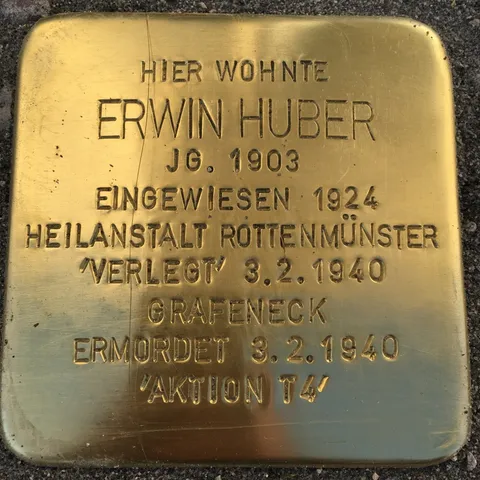Stolperstein Erwin Huber