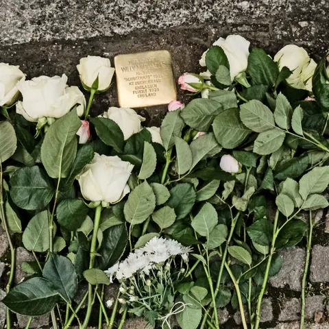 Verlegung am 2.10.2024 - Quelle: AG Stolpersteine / Silvia Hauptmann