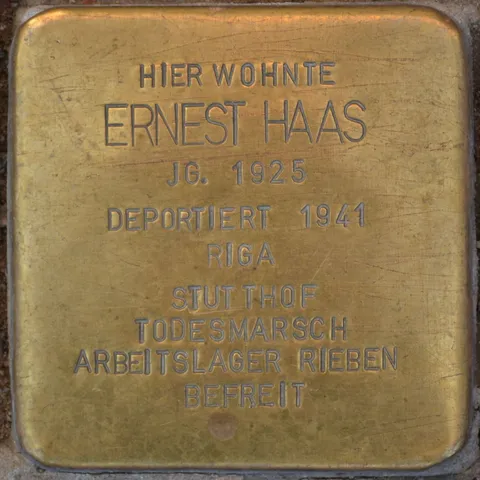Stolperstein, Ernest Haas