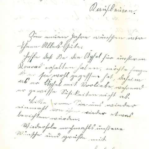 Simon Viertler, Prenning/Steiermark, an die Heil- und Pflegeanstalt Kaufbeuren, 27.12.1942, Historisches Archiv des Bezirkskrankenhauses Kaufbeuren