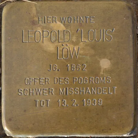 Stolperstein, Leopold "Louis" Löw