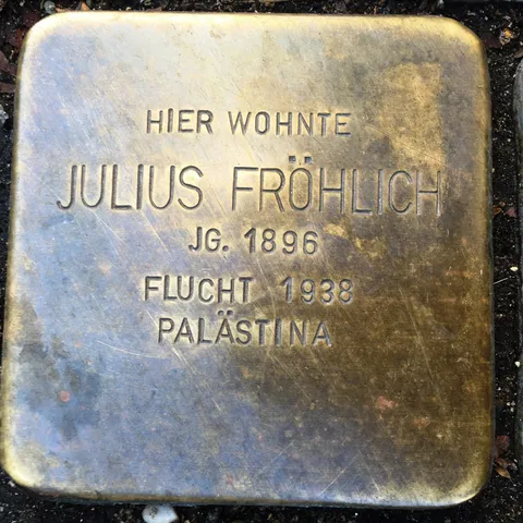 Stolperstein Julius Fröhlich