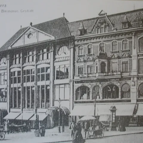 Kaufhaus Biermann, Postkarte ca. 1910