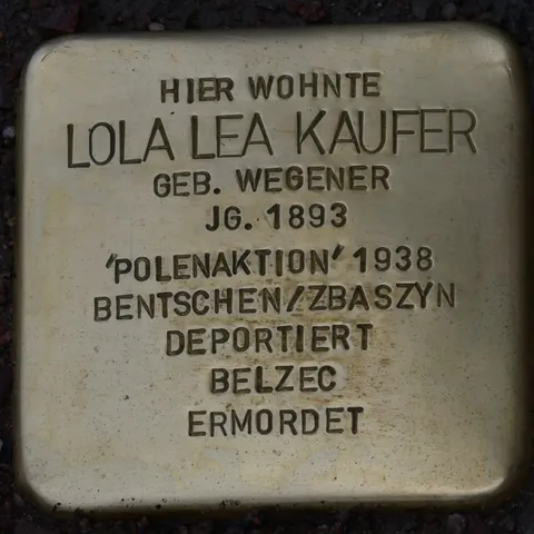 Stolperstein Lola Lea Kaufer