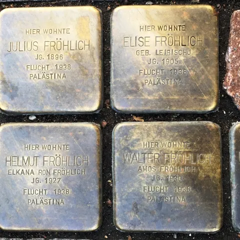 Stolpersteine der Familie Fröhlich