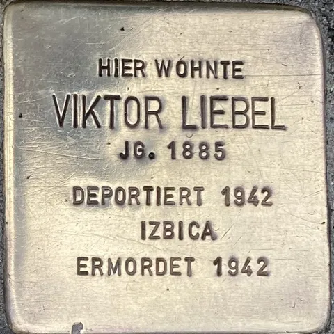 Stolperstein für Viktor Liebel Quelle: DENK-ZEICHEN e.V.