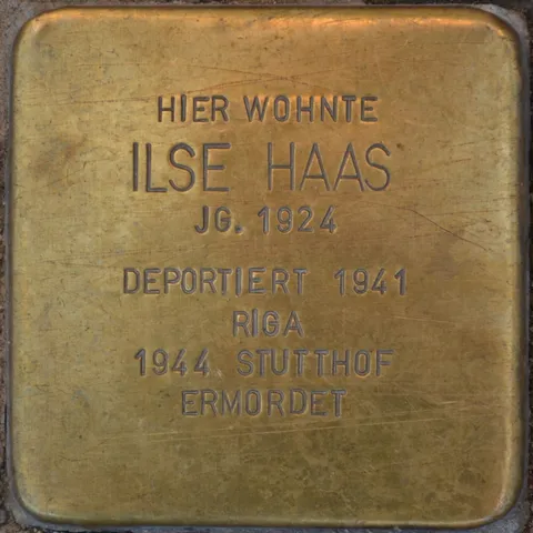 Stolperstein, Ilse Haas