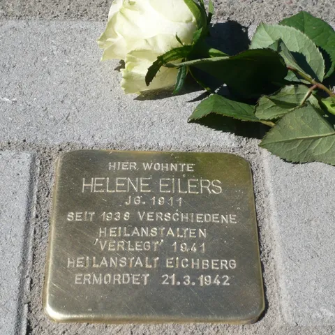 Stolperstein von Helene Eilers; Foto Recherchegruppe "Stolpersteine Nienburg/Weser"