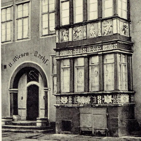 Haus in der Langen Straße 1936; Quelle Kreis und Stadtarchiv Nienburg/Weser