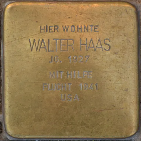 Stolperstein, Walter Haas