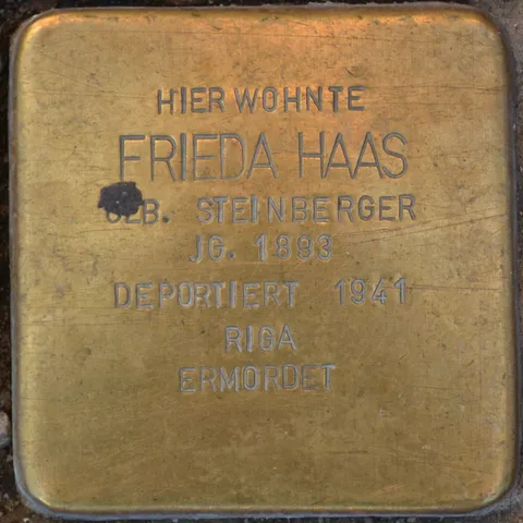 Stolperstein, Frieda Haas