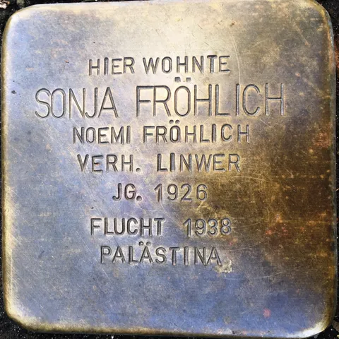 Stolperstein Sonja Fröhlich
