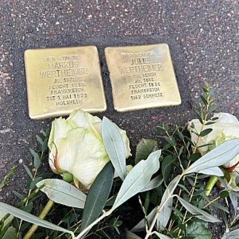 Bild von der Verlegung der Stolpersteine am 23.02.2025